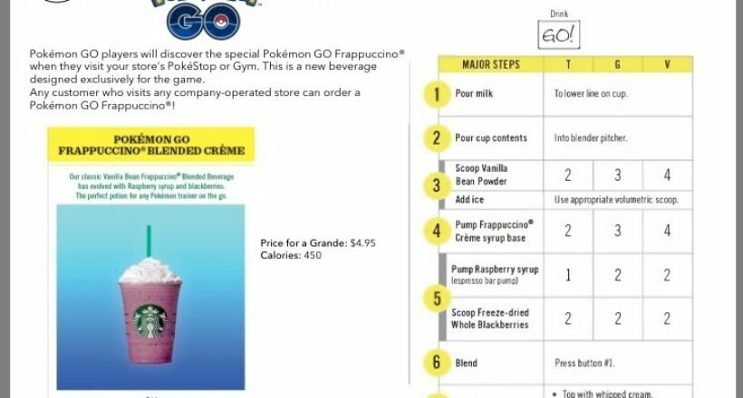 Starbucks filtra la llegada de nuevos Pokémon en Pokémon GO