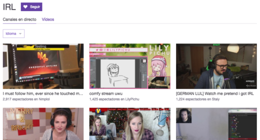 Twitch añade IRL, un canal dedicado para que los streamers puedan platicar o compartir vlogs sin problemas