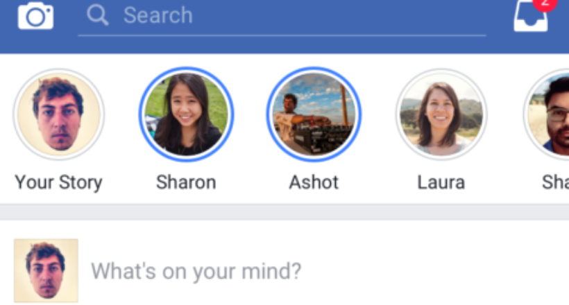 Facebook lo volvió hacer, ahora introduce las “historias” en su aplicación para móviles